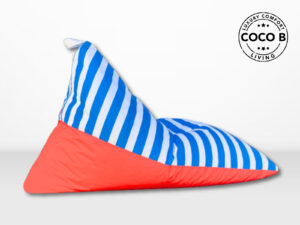 Volcanic Fire & Blue & White Stripes